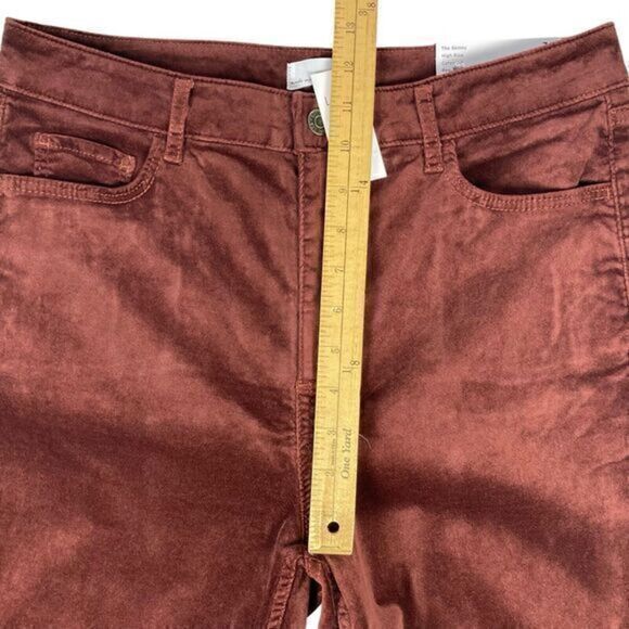 Loft Velvet Skinny Ankle Pants Womens 30 Stretch Curvy Fit Business Trousers NWT - Picture 11 of 16